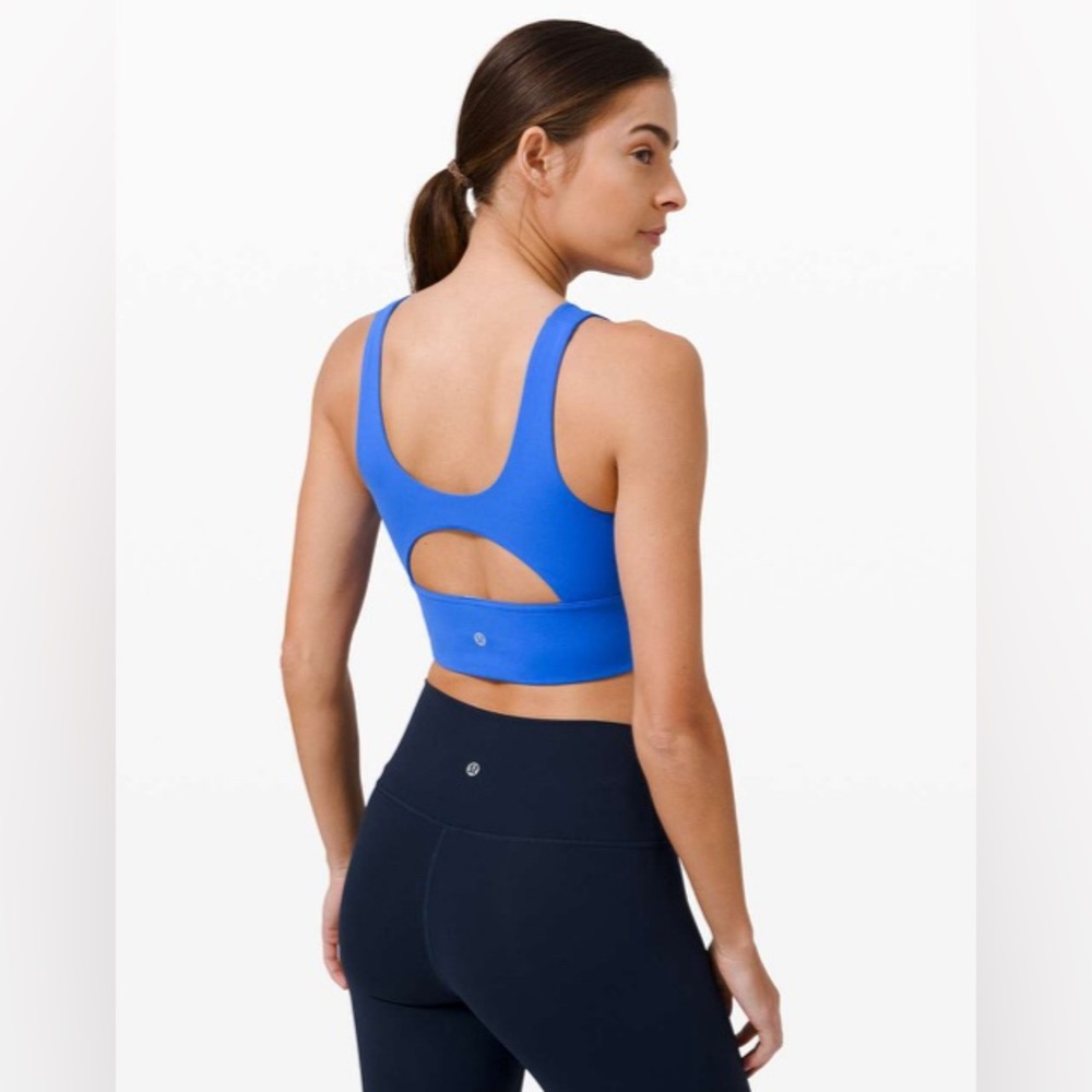 LULULEMON stronger as one long line bra medium support C/D cup size 4